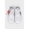 Men's textile sneakers in white