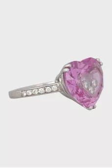 White gold ring happy diamonds