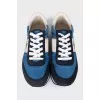 Blue textile sneakers
