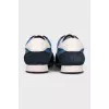 Blue textile sneakers