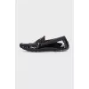 Men's loafers with metal logo