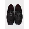 Men's loafers with metal logo