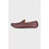 Men's leather moccasins