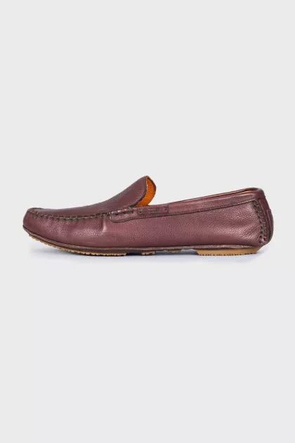 Men's leather moccasins