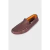 Men's leather moccasins