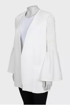 White jacket without fastening
