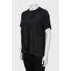 Black T-shirt with patch pocket