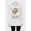Long sleeve with gold decor
