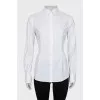 White fitted shirt