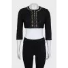 Lace Jacket with Chain