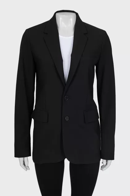 Straight-cut button-down jacket