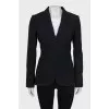 Fitted jacket with hooks