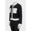 Straight cut cardigan with buttons