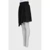Black skirt without fastening with tag