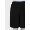 Pleated shorts-skirt