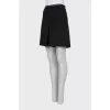 Pleated shorts-skirt