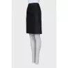 Pencil skirt decorated with buttons