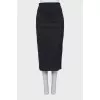 Black striped skirt