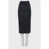 Black striped skirt
