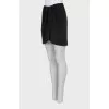 Shiny black skirt with tag