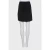 Shiny black skirt with tag