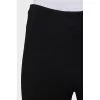 Skinny pants with zippers at the bottom