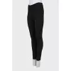 Skinny pants with zippers at the bottom