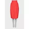 Pink midi skirt