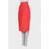 Pink midi skirt