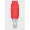 Pink midi skirt