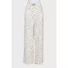 High Waist Trousers in Check Print