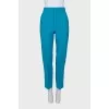 Wool and silk trousers with tag