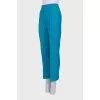 Wool and silk trousers with tag