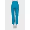 Wool and silk trousers with tag