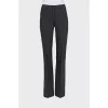 Black wool trousers