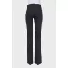 Black wool trousers