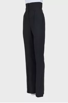 High waisted trousers