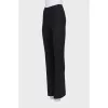 Straight cut trousers with a high waist