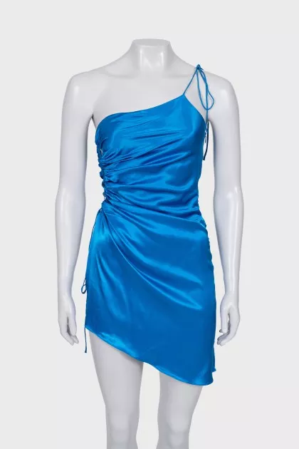 Mini dress decorated with lacing