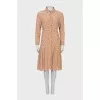 Fitted dress with a small print
