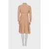 Fitted dress with a small print