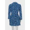 Blue dress with print