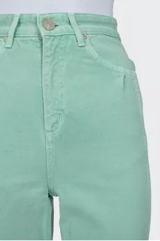 Зелені джинси tapered fit