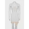 Corset dress with zipper