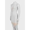 Corset dress with zipper