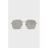 Silver frame sunglasses
