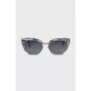 Sunglasses with leather elements