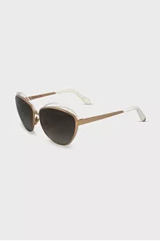 Sunglasses with shaped frames