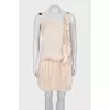 Ruffled halter dress