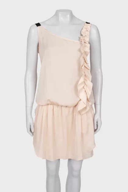 Ruffled halter dress